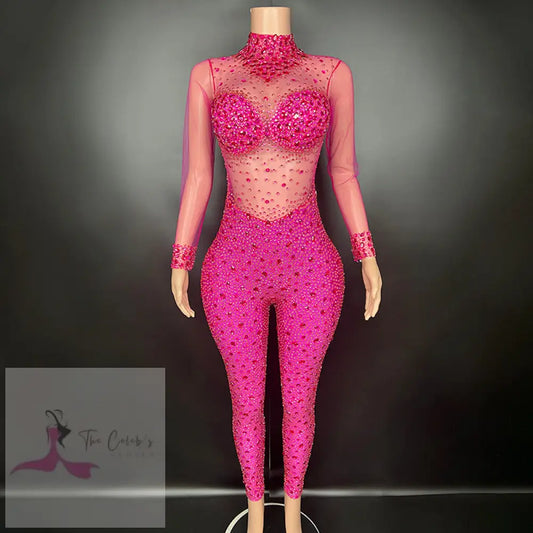 Hot Pink Ice Cora Jumpsuit S Jumpsuits & Rompers For Women